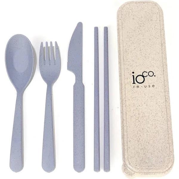 IOco Cutlery Set Wheat Straw Fibre Blue