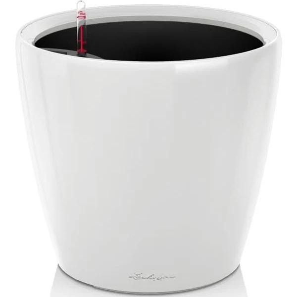 Lechuza Self-Watering Pot - Classico LS 21 Premium High Gloss White