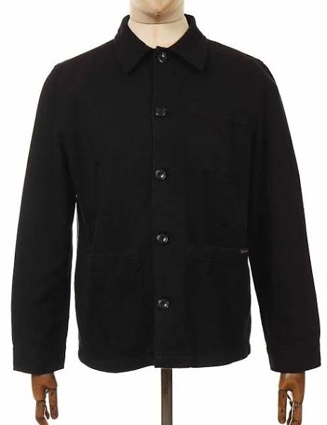 Nudie Jeans Black Barney Worker Jacket