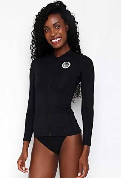 Rip Curl Classic Surf Long Sleeve Rash Shirt - Black - XS