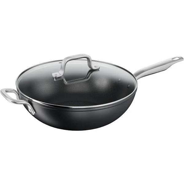 Tefal H9169417 Premium Specialty Hard Anodised Induction Non-stick Wok 32cm + Lid