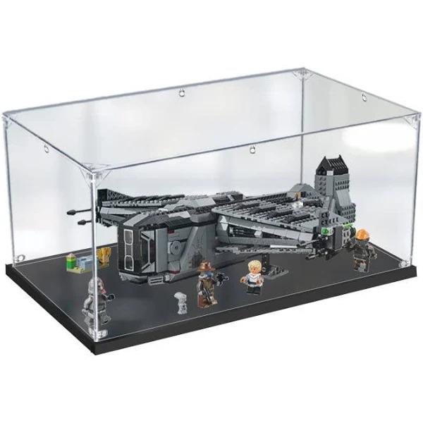 Easycase Acrylic Display Case For LEGO 75323 Star Wars The Justifier Figure Storage Box Dust Proof Glue Free