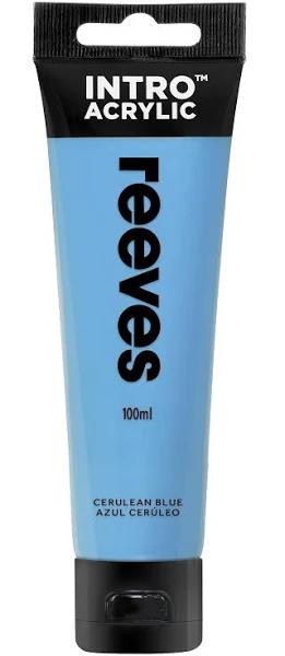 Reeves Intro Acrylic Paint 100ml Cerulean Blue