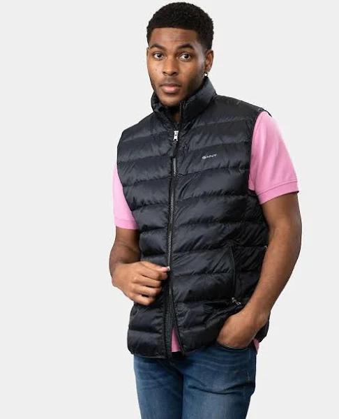 Mens Gant Light Down Vest - Black