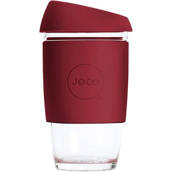 JOCO Reusable Glass Cup 6oz/177ml Ruby Wine