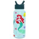 Simple Modern Disney The Little Mermaid Ariel Water Bottle with Straw Lid Insulated Stainless Steel Metal Thermos | Gifts for Women Men Reusable