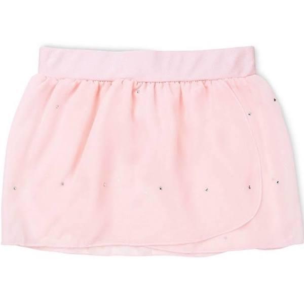 Flo Dancewear Gerogette Diamante Practice Skirt Pink