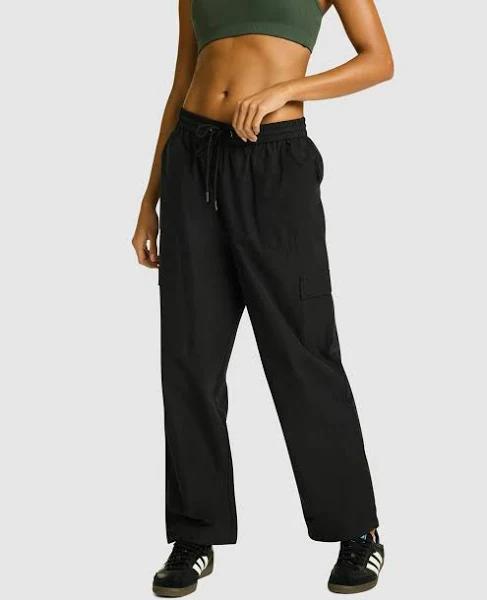 Rockwear Unwind Woven Wide Leg Cargo Pants Black 6