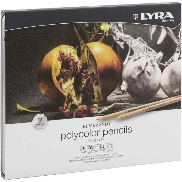 Lyra - Rembrandt Polycolor Coloured Pencils (Tin of 24)