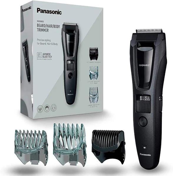 Panasonic ERGB62H Mains and Rechargeable Beard & Hair Trimmer - Black UK Plug