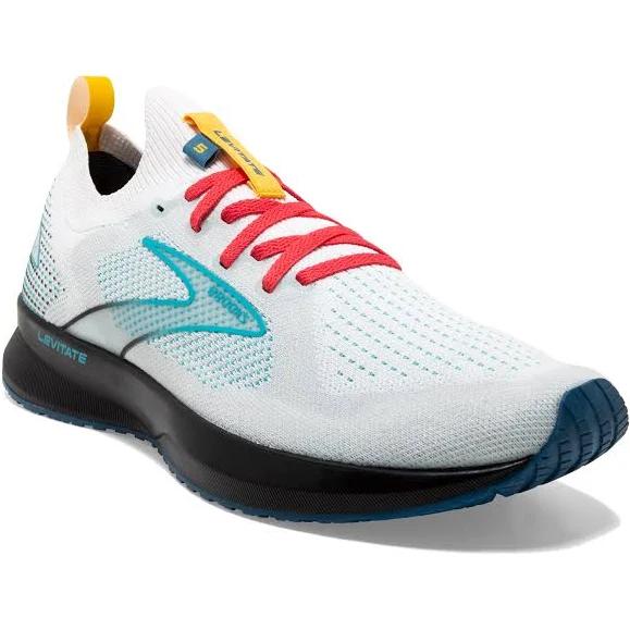 Brooks Levitate StealthFit 5 Men's WHITE/LUNA/BLUEBIRD