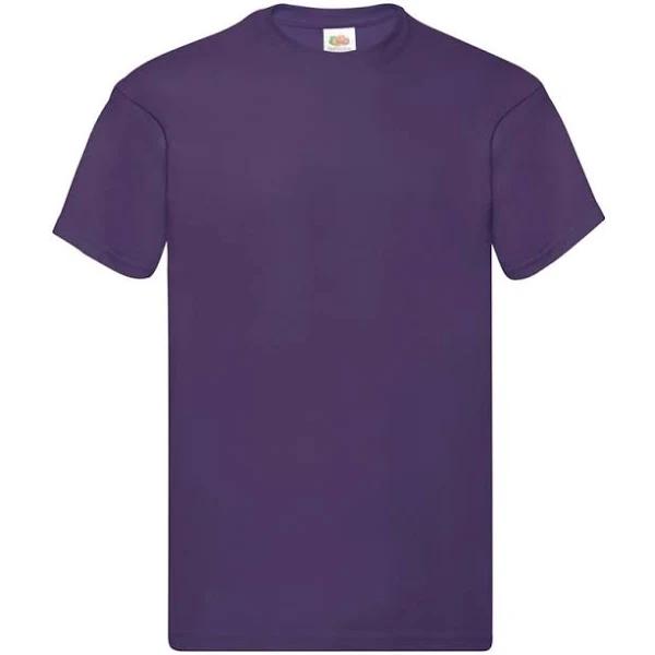 Fruit of The Loom Mens Original Short Sleeve T-Shirt (Purple) (XL)