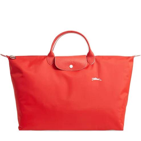 Longchamp Le Pliage Club Large Nylon Travel Bag Vermillion