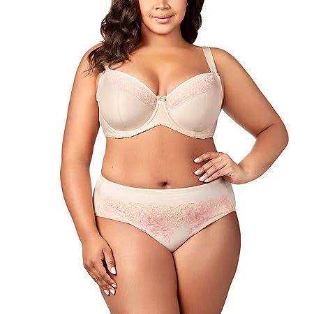 Elila Swiss Embroidered Underwire Balcony Bra - Nude - 22J Nude