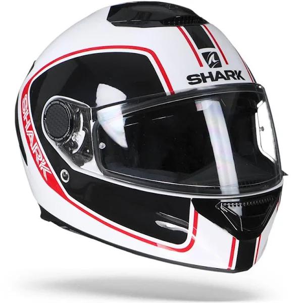 Shark Spartan Priona Motorcycle Helmet (Black|White|Red)