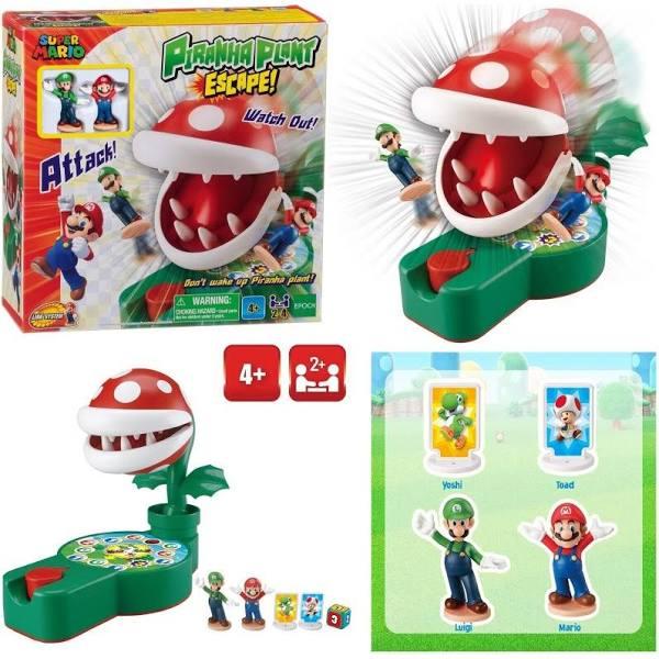 Epoch Games 2-4 Players Super Mario Piranha Plant Escape Tabletop Action Game