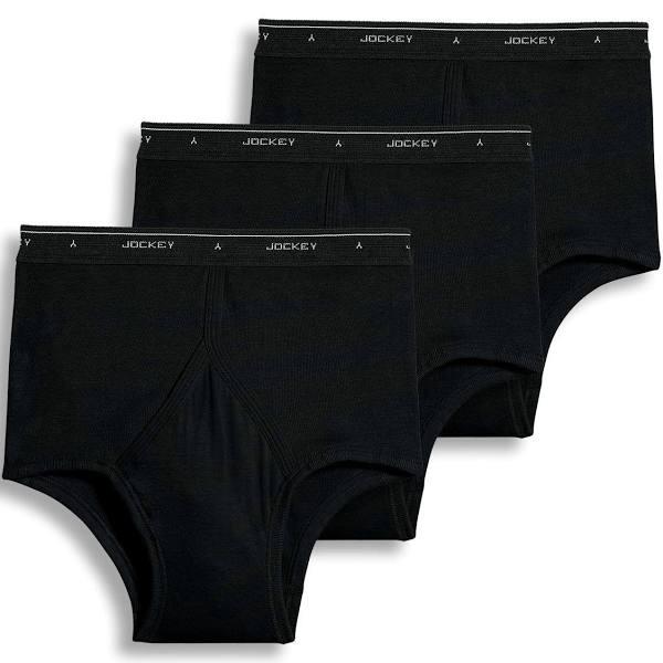 Jockey Men's Underwear Elance String Bikini - 2 Pack Black XL