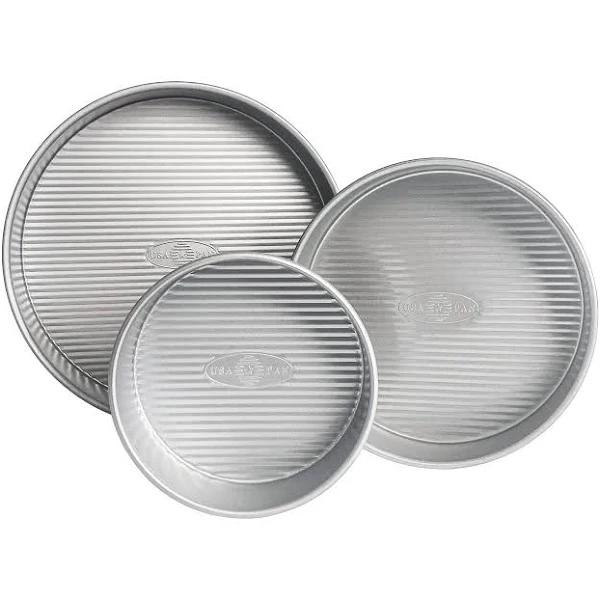 USA Pan Nonstick Round Cake Pan Set of 3, Large