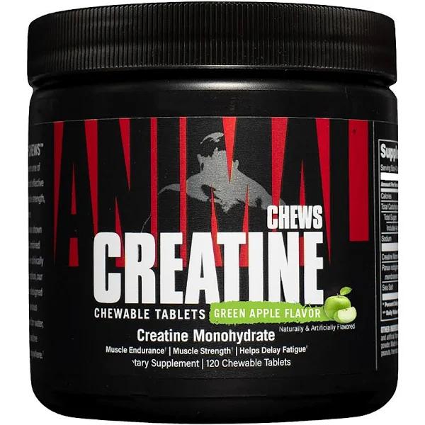 Animal, Creatine Chews, Green Apple, 120 Chewable Tablets