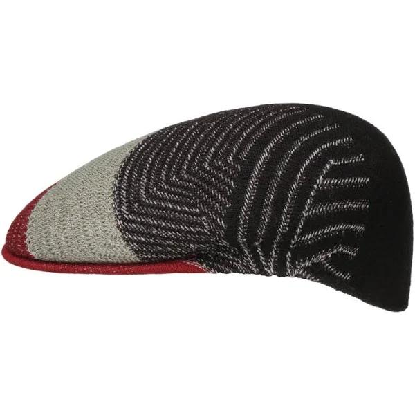 Kangol Mens Vortex 504 Ivy Flat Cap Hat - Black