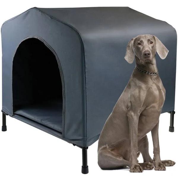 Large Elevated Pet Dog House Tent 102x84x93cm Waterproof Portable Dog Bed Kennel - AfterPay & zipPay Available