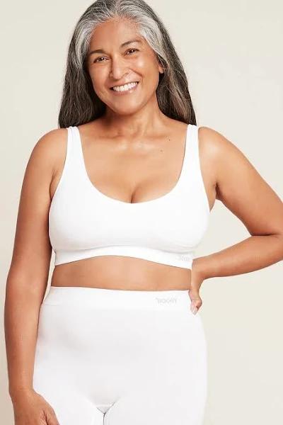 Boody Padded Shaper Crop Bra White M