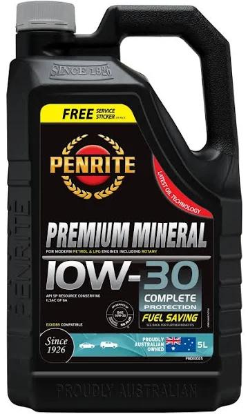 Penrite Premium Mineral 10W30 Engine Oil 5L PMO10005