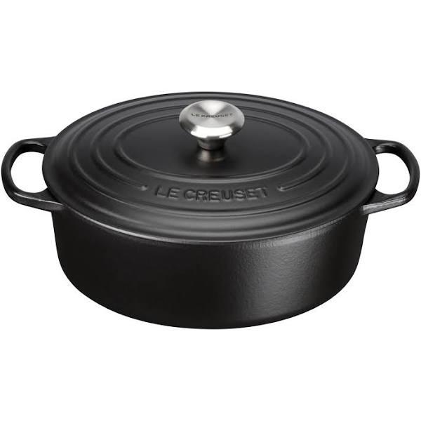 Le Creuset Signature Cast Iron Oval Casserole 27cm - 4.1L Satin Black