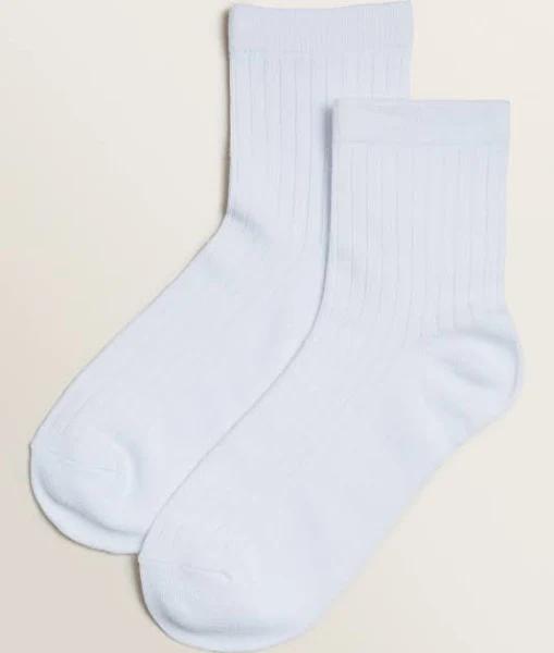 Seed Heritage 1/4 Crew Socks White