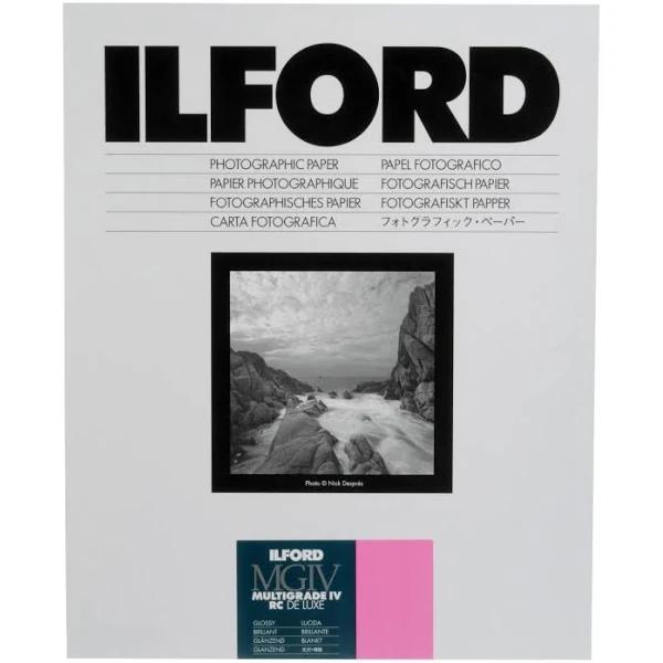 Ilford Multigrade IV RC Deluxe 1m Glossy B&W Paper 10"x8" - 30 Sheets