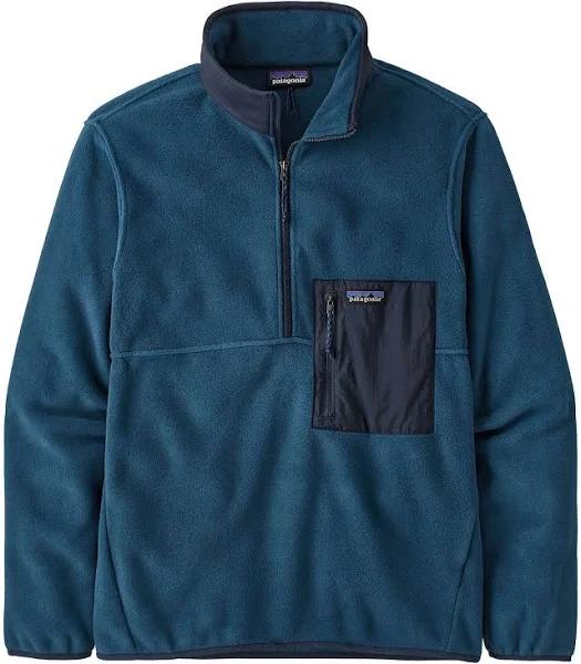 Patagonia Microdini 1/2 Zip Pullover - Tidepool Blue - L - Men