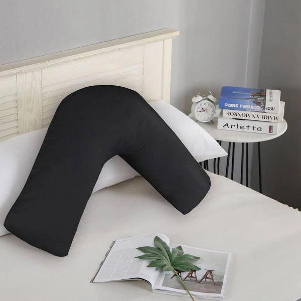 1000TC Premium Ultra Soft V Shape Pillowcase - Black