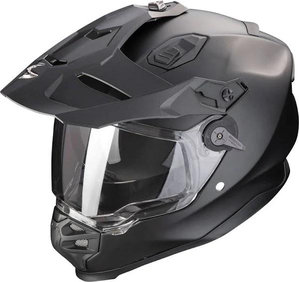 Scorpion ADF-9000 Air Solid Matt Pearl Black Adventure Helmet Size XL