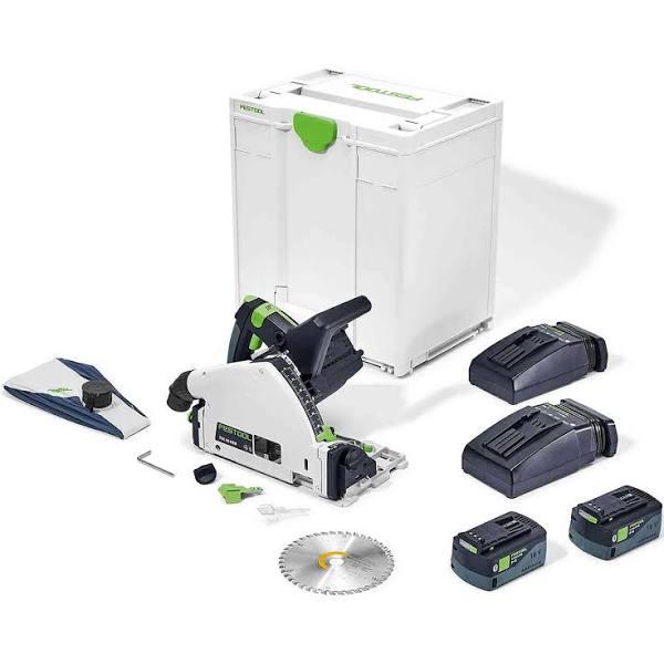 Festool 577113 TSC 55 KEB-Plus 18V Cordless 160mm/6" Plunge Saw 5.2Ah XL Set in Systainer