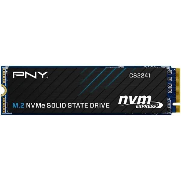 PNY CS2241 4TB NVMe SSD Gen4x4 M.2 5000MB/s 4200MB/s R/W TBW 1.5m Hrs MTBF 5yrs WTY