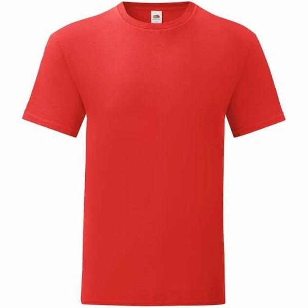 Iconic T Men Red - Fruit of The Loom SC150 - Size 4XL