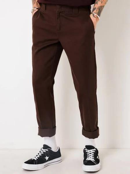 Dickies 872 Slim Fit Work Pants Chocolate Brown, 34