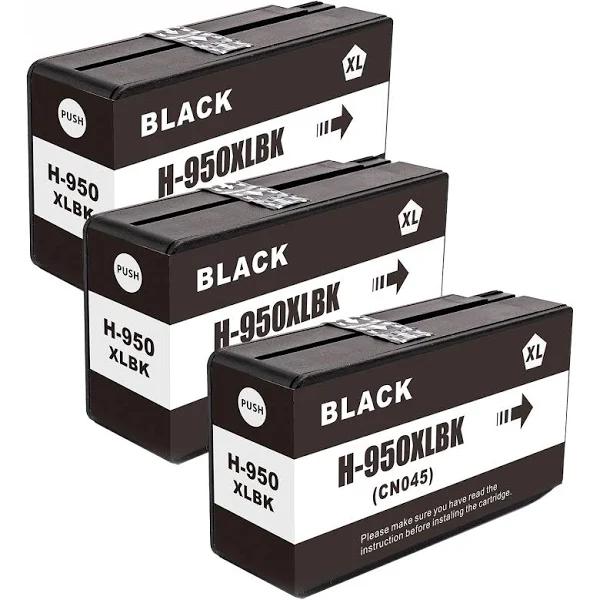 Compatible 3 x HP 8610 Black Ink Cartridge for HP Officejet Pro 8610