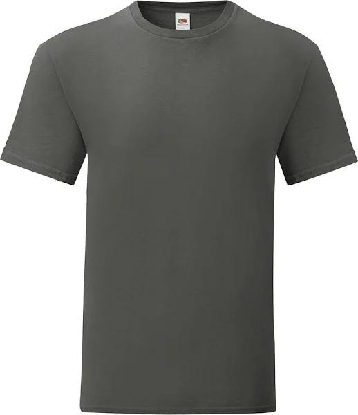 Fruit of The Loom Mens Iconic 150 T-Shirt Light Graphite L Ringspun Cotton Mens T-Shirt