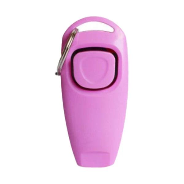 Dog Training Whistle Clicker Combo to Stop Pet Barking Obedience Train Skills AU Pink