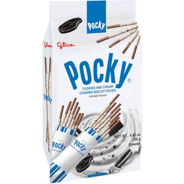 Glico Cookie and Cream Covered Biscuit Sticks 4.57 Ounce