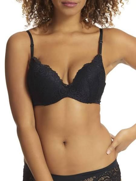 Kayser Women's Be Real Lace Push Up Bra - Black - Size 12B