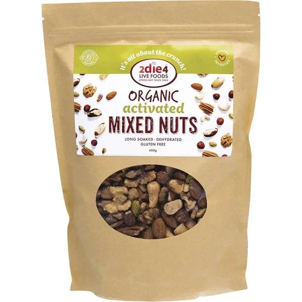 2Die4 Live Foods Activated Organic Mixed Nuts - 600g