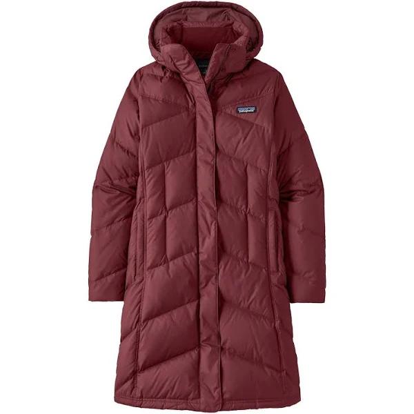 Patagonia Down with It Parka Hooded Jacket Pink Red Women - L