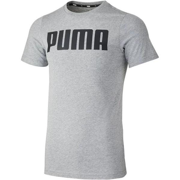 Essentials Men's T-Shirt in Medium Gray Heather, Size Large, Cotton by Puma