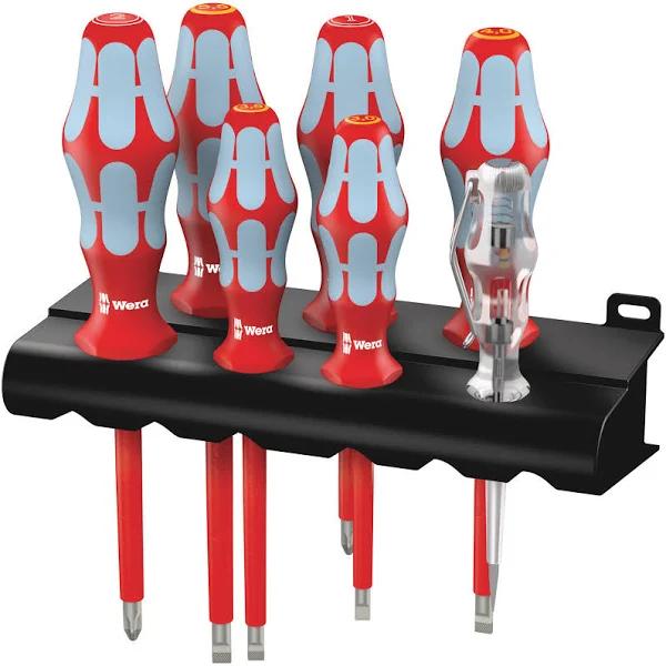 Wera 3160 I/7 Screwdriver Set Stainless Steel + Rack