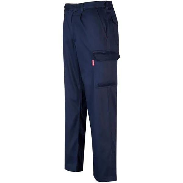 Portwest Mens Bizweld Flame Resistant Cargo Trousers Navy 5XL R