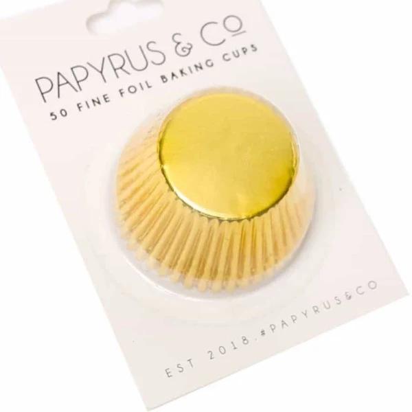 Gold Foil Cupcake Baking Cups | 44mm | 50 Pack