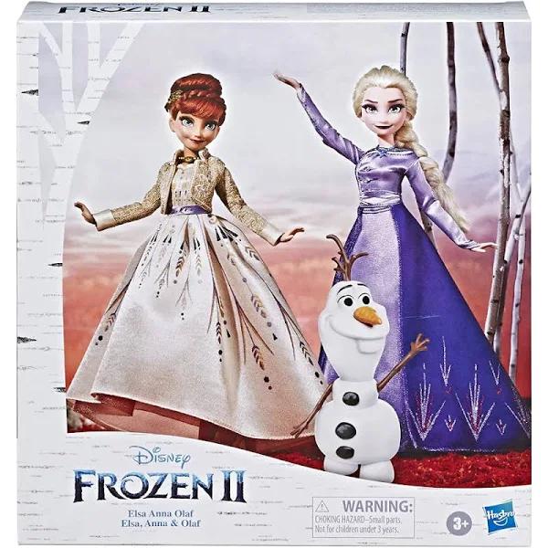 Frozen 2 Elsa, Anna & Olaf Fashion Doll Set