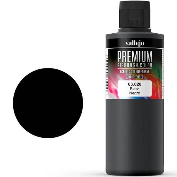 Vallejo Premium Colour - Black 200ml